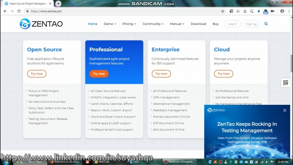 Test Management - Zentao (Vid#1)